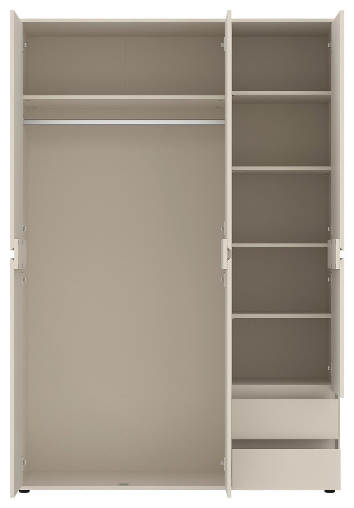 Kleiderschrank Zapato Kaschmir B: 137cm - Kaschmir, MODERN, Holzwerkstoff (137/199,9/55cm)