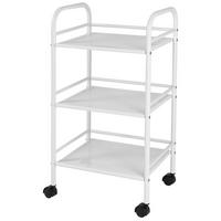 UNIVERZÁLNÍ VOZÍK RIMINI 2 - bílá, Moderní, kov/plast (41/75/32cm)