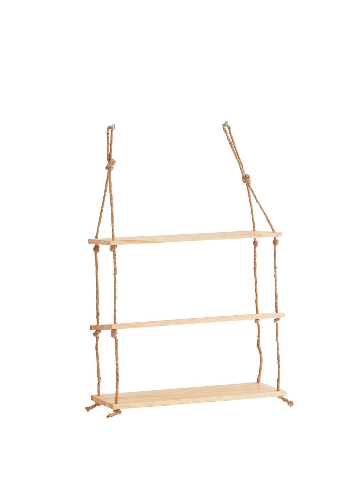 Falipolc Kleinmöbel - tölgyfa színű, Design, fa (50/75/15cm) - MID.YOU