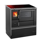 Festbrennstoffherd K 176f/a-90 Schwarz Rechts - Schwarz, ROMANTIK / LANDHAUS, Metall (90/85/60cm) - Wamsler