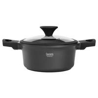 Hrnec Black Line, 2,5l - černá/čiré, Konvenční, kov/plast (20/9,6cm) - Gourmesto