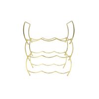 REGÁL NA VÍNO GIOVANNI - zlatá, kov (32,5/49/14cm) - Modern Living