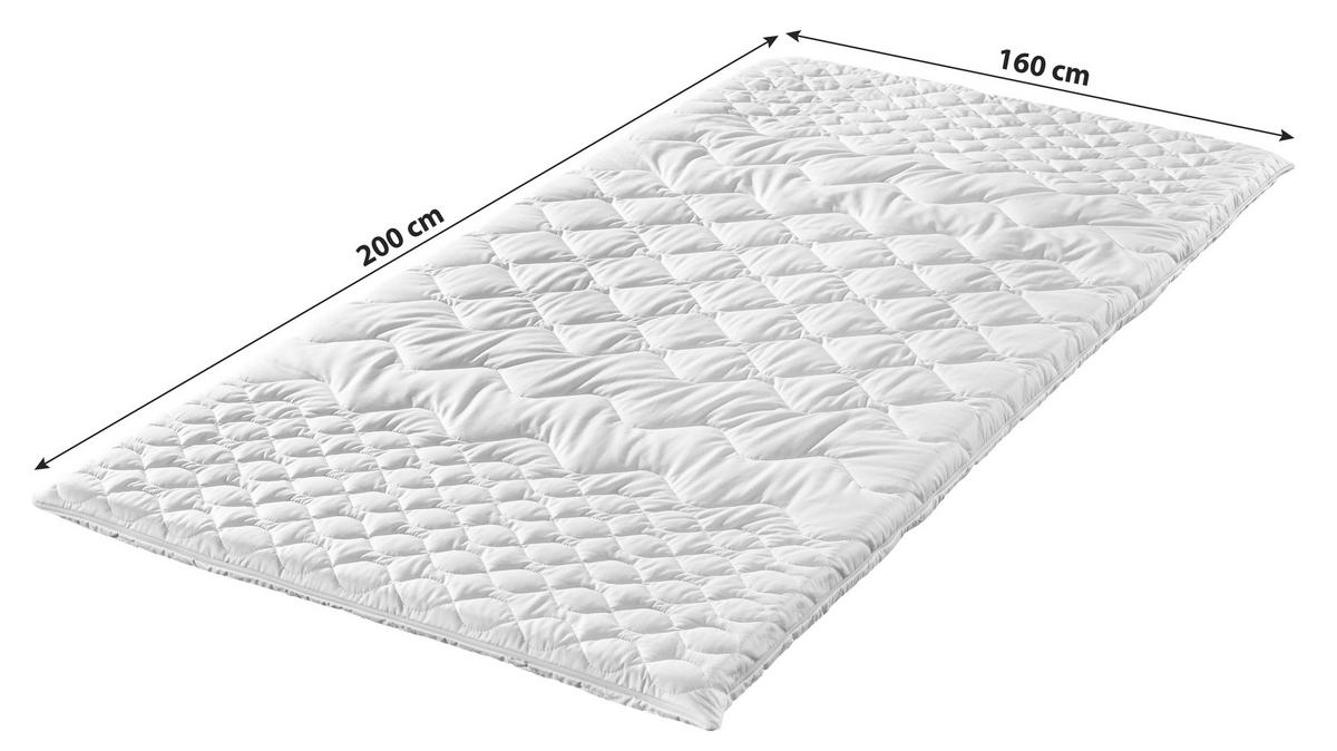 Topper Softly Komfort Polyurethanschaumkern 7 Zonen - Weiß, Basics, Textil (160/200cm) - FAN
