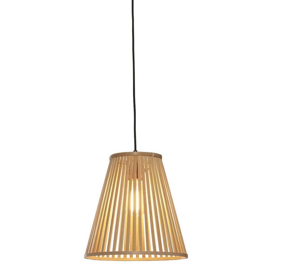 Hängeleuchte Merapi Naturfarben B: 30 Cm - Naturfarben, Trend, Holz (30/30/30cm) - Good & Mojo