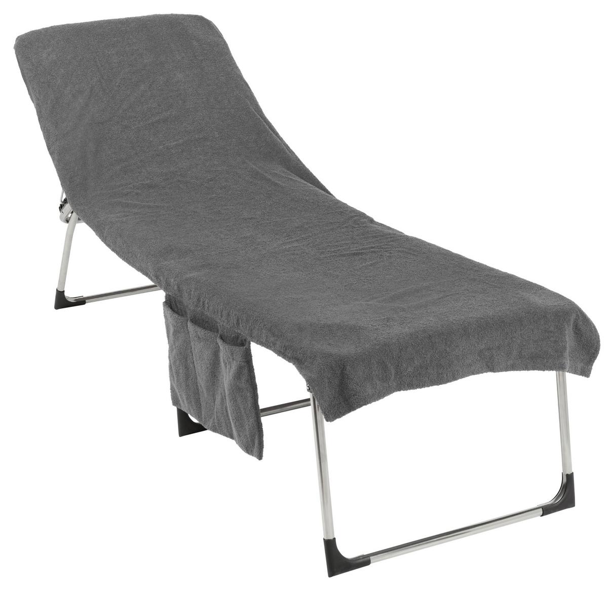 Liegenauflage Saskia - Anthrazit, MODERN, Textil (70/200cm) - Luca Bessoni