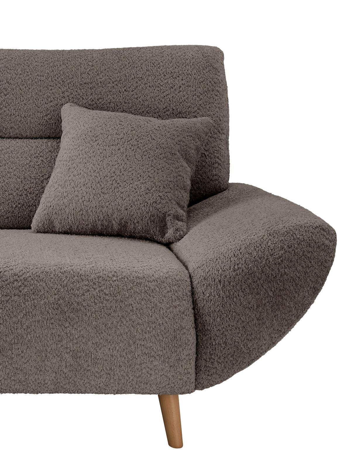 Ecksofa Drago, Taupe S: 166x290 cm - Taupe/Wildeiche, KONVENTIONELL, Textil (166/290cm) - MID.YOU