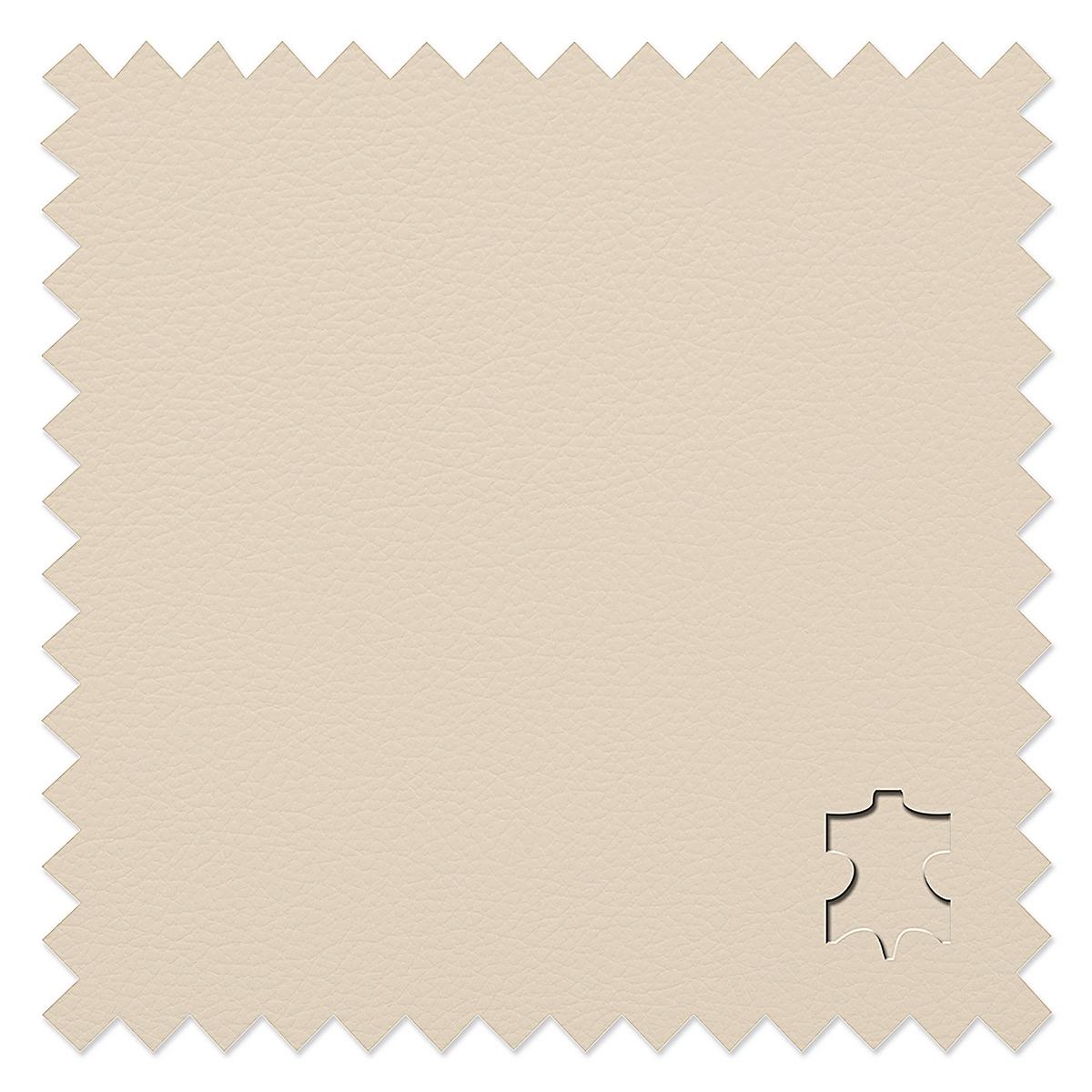 Sessel Oslo Beige B: 105 cm - Beige/Schwarz, Design, Leder (105/92/85cm) - Livetastic