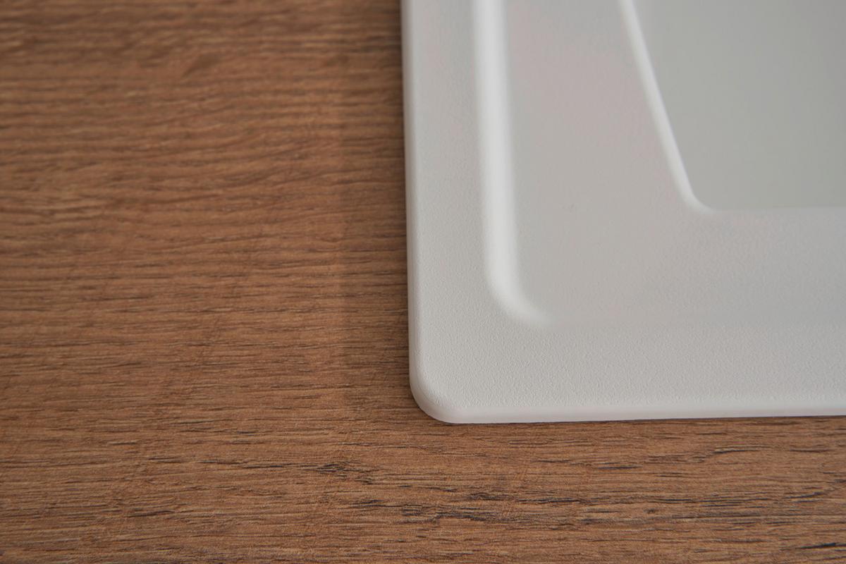 Spüle Respekta Einbauspüle Boston - Weiß, Trend, Glas/Kunststoff (100/20/50cm) - Respekta