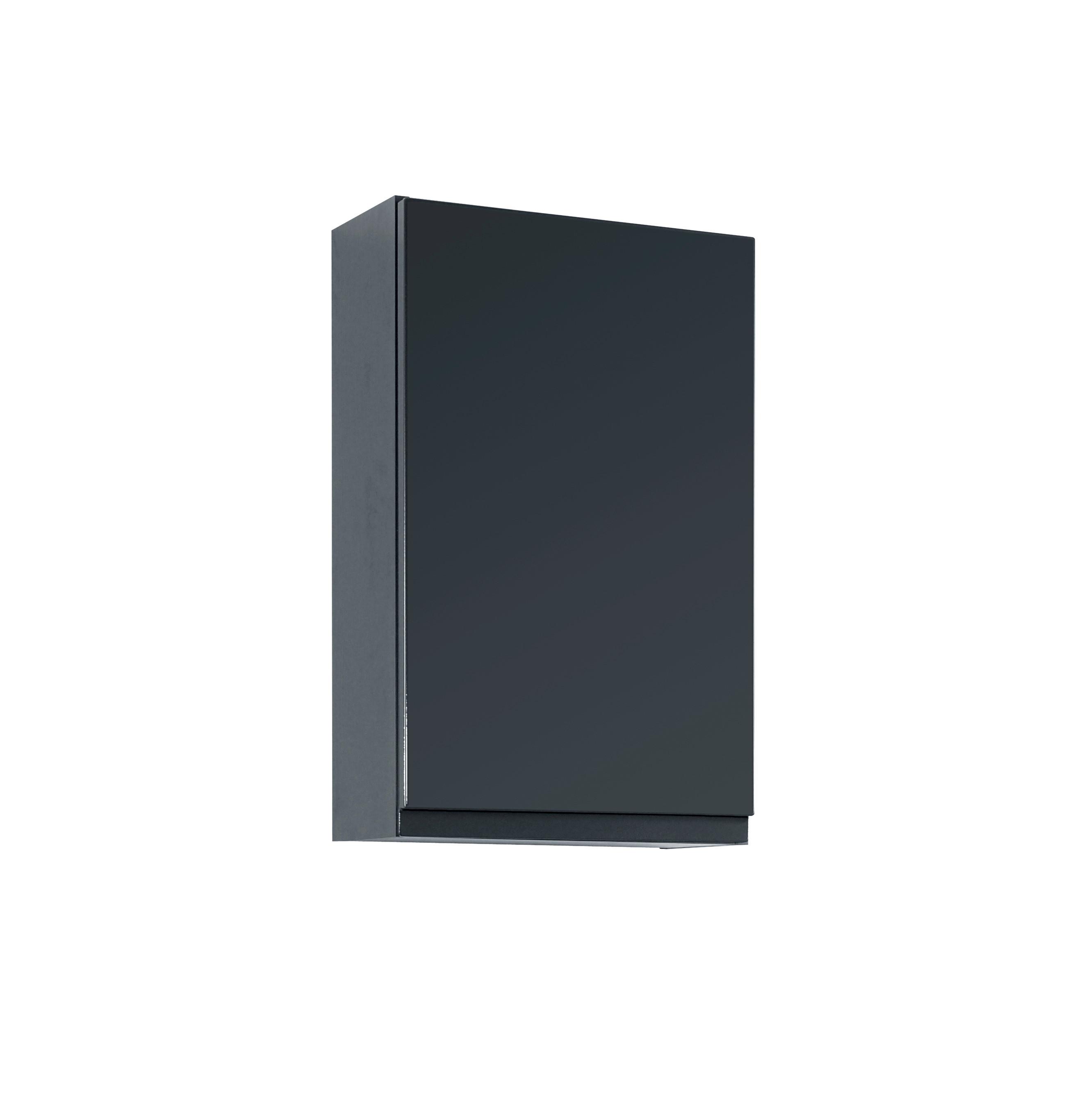 Hängeschrank Cardiff B: 40 cm Graphit Dekor mit Türdämpfer