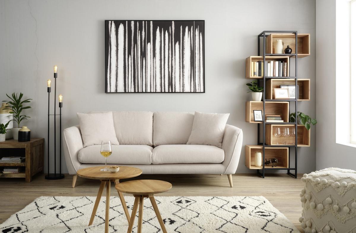 PRÍRUČNÝ STOLÍK SIEGEN - prírodná farba, Konventionell, drevo (50/45cm) - Zandiara