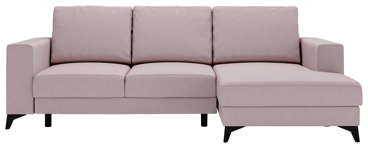 Harvey Rosa S: 244x156 cm - Schwarz/Rosa, Design, Textil (244/156cm) - Livetastic