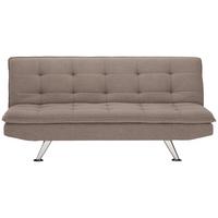 Schlafsofa Turin - Silberfarben/Braun, Basics, Textil (194/87/102cm) - MID.YOU