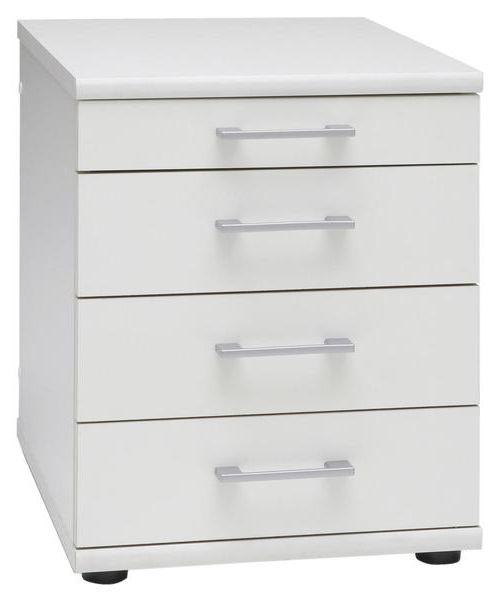 Weißer Rollcontainer