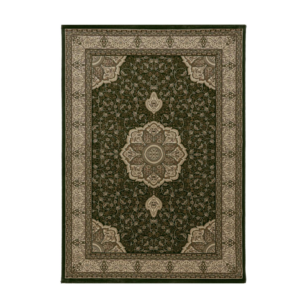 Orientalischer Webteppich Grün Kashmir 120x170 cm - Grün, LIFESTYLE, Textil (120/170cm)