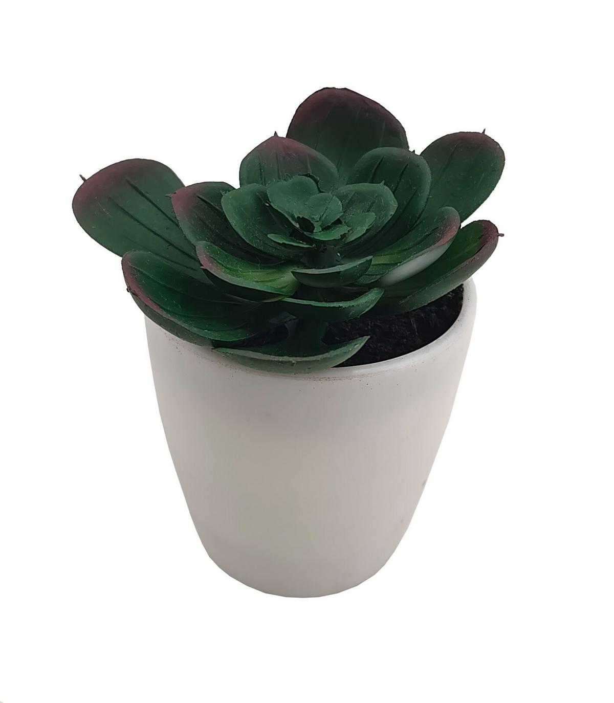 Kunstpflanze Isabella - Weiß/Grün, MODERN, Kunststoff (8/9-16cm) - Luca Bessoni