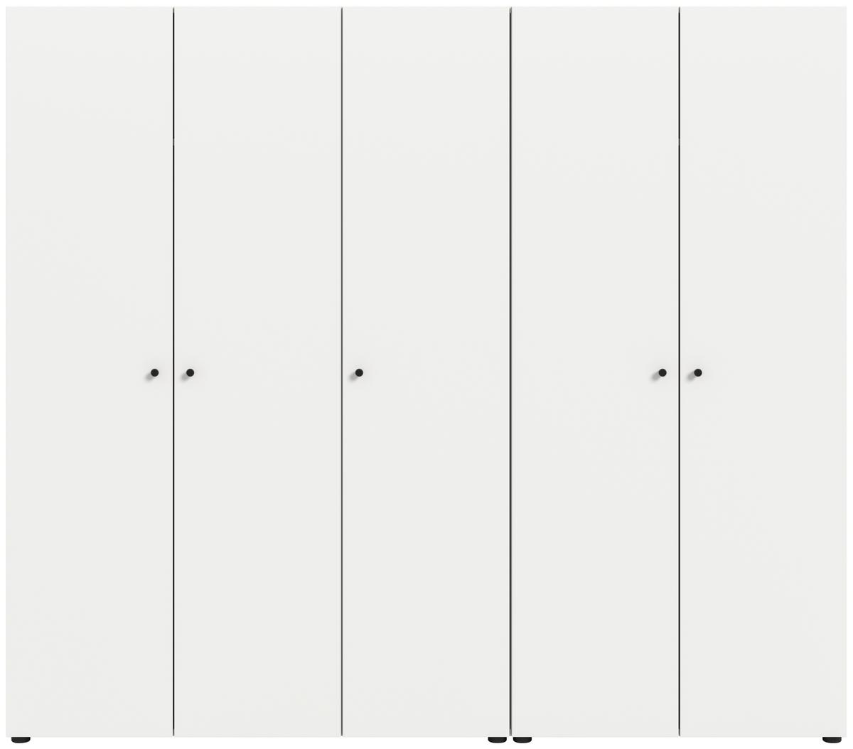 Drehtürenschrank Darwin, Weiß B: 200 Cm - Weiß, MODERN, Holzwerkstoff (200/176/51cm) - MID.YOU