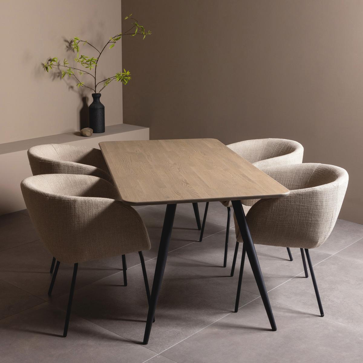 TISCHGESTELL Tablo Schwarz B: 79cm - Schwarz, MODERN, Metall (79/72/10cm) - Livetastic