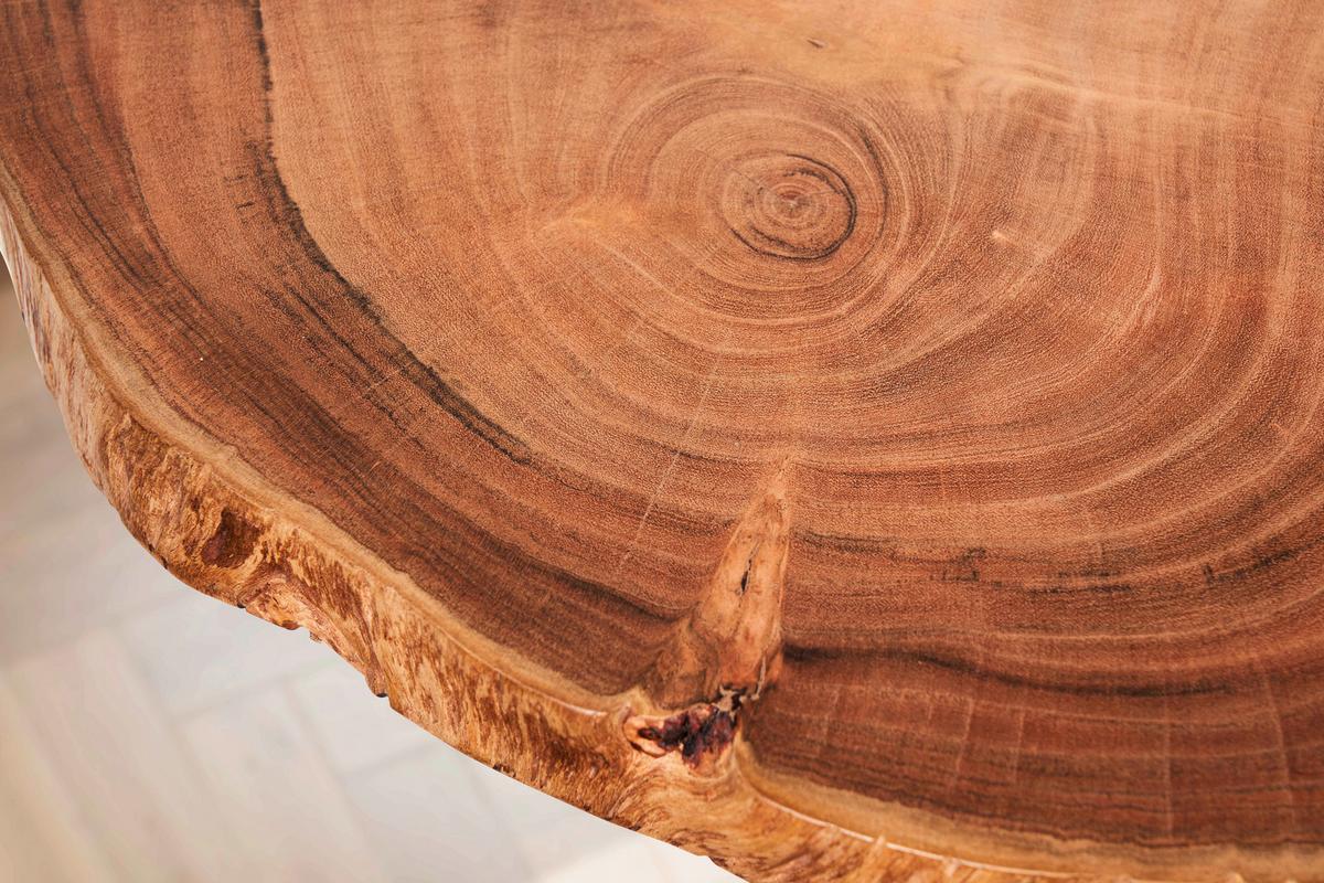 Wandregal Akazie Massiv, B: 49,5 cm - Akaziefarben, Natur, Holz (49,5/4/26cm) - MID.YOU