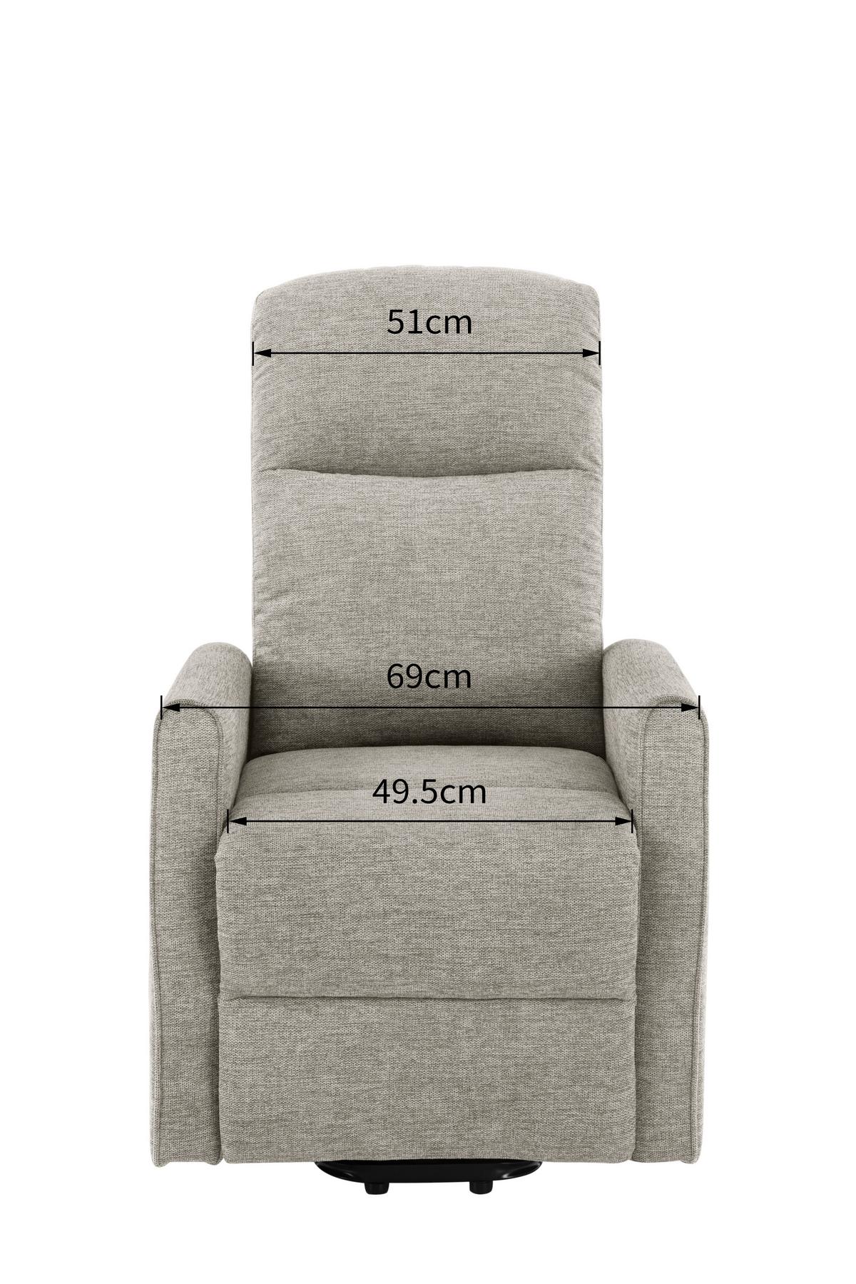Televízne kreslo ATHEN, s pomocou pri vstávaní - taupe, Modern, kov/drevo (67,5/107/88,5cm)