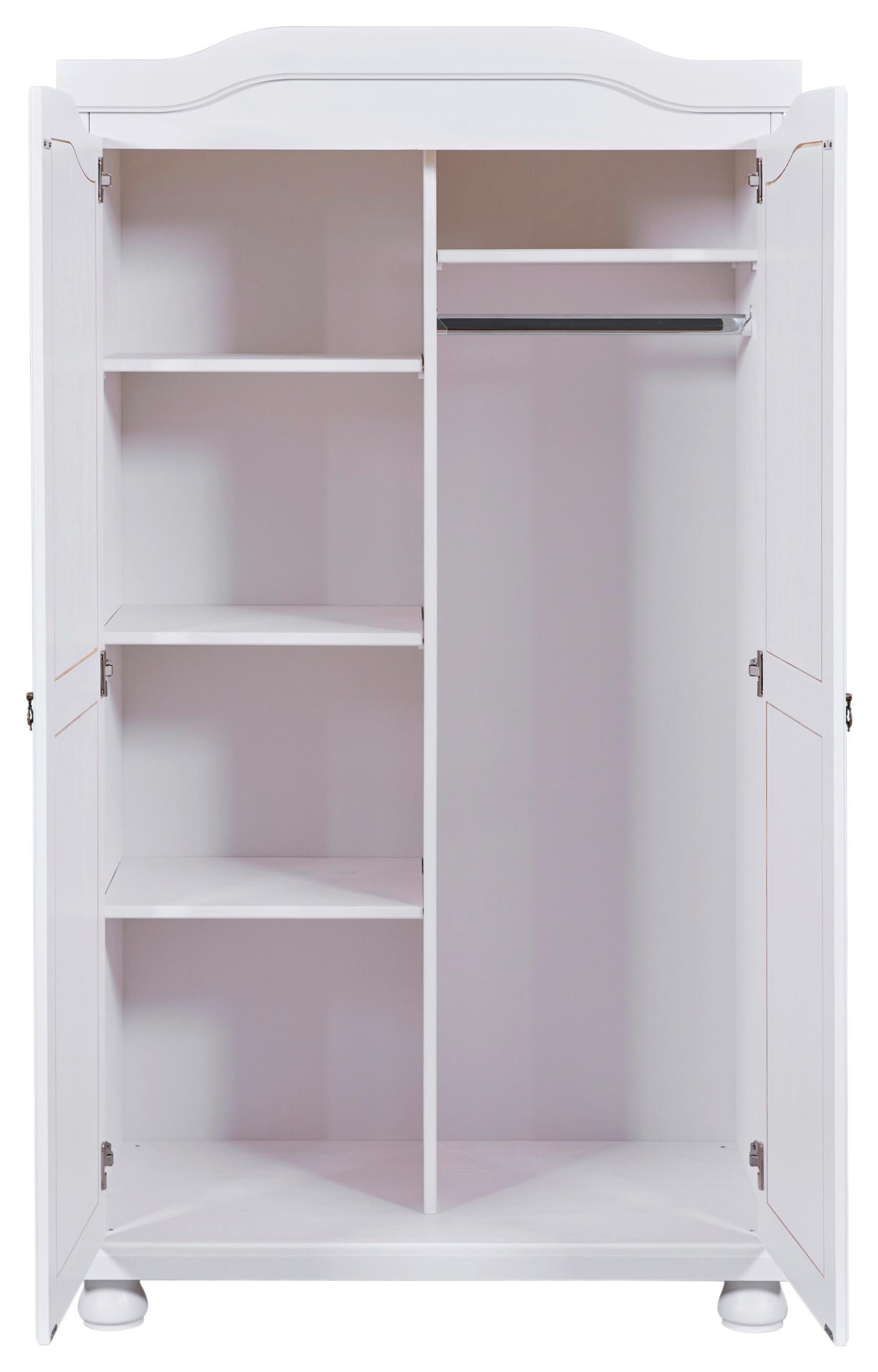 Šatníková skriňa HEDDA šírka 104cm - biela, Lifestyle (104/180/56cm) - MID.YOU