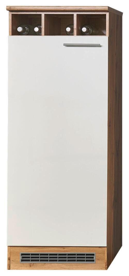 Szekrény Beépíthető Hűtőhöz Madeira - tölgyfa színű/fehér, Konventionell, faalapú anyag (60/158/60cm) - Xora