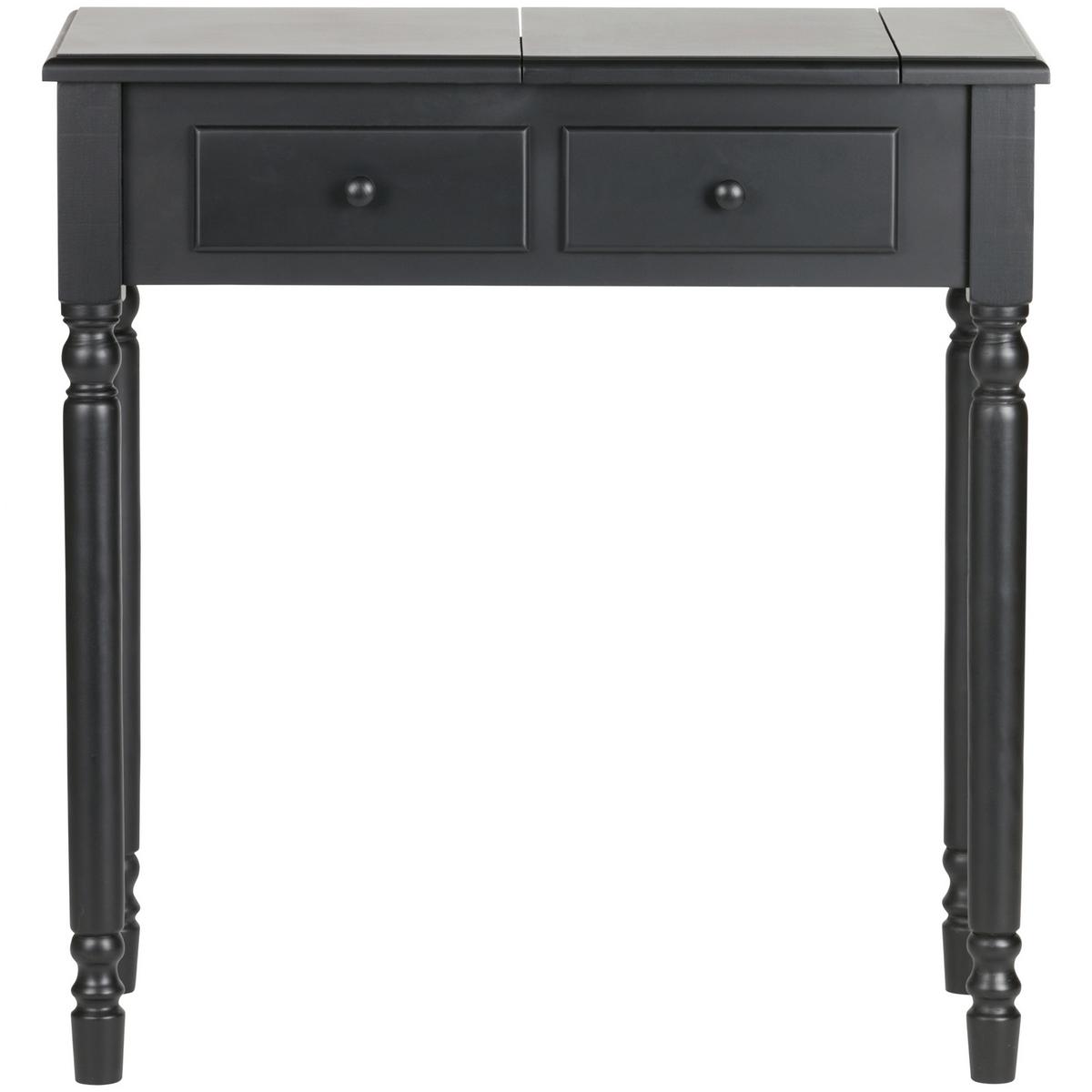 Schminktisch Romy Schwarz B: 75 cm - Schwarz, Design, Holz (75/38/78cm) - Livetastic