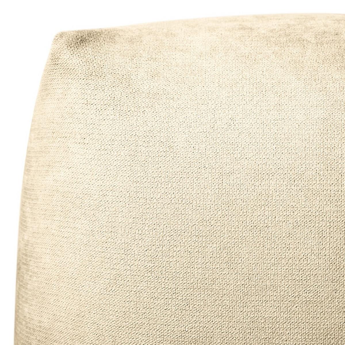 Hocker Bolt, Beige B 102 cm - Beige/Schwarz, MODERN, Textil (102/41/52cm) - Trendmanufaktur