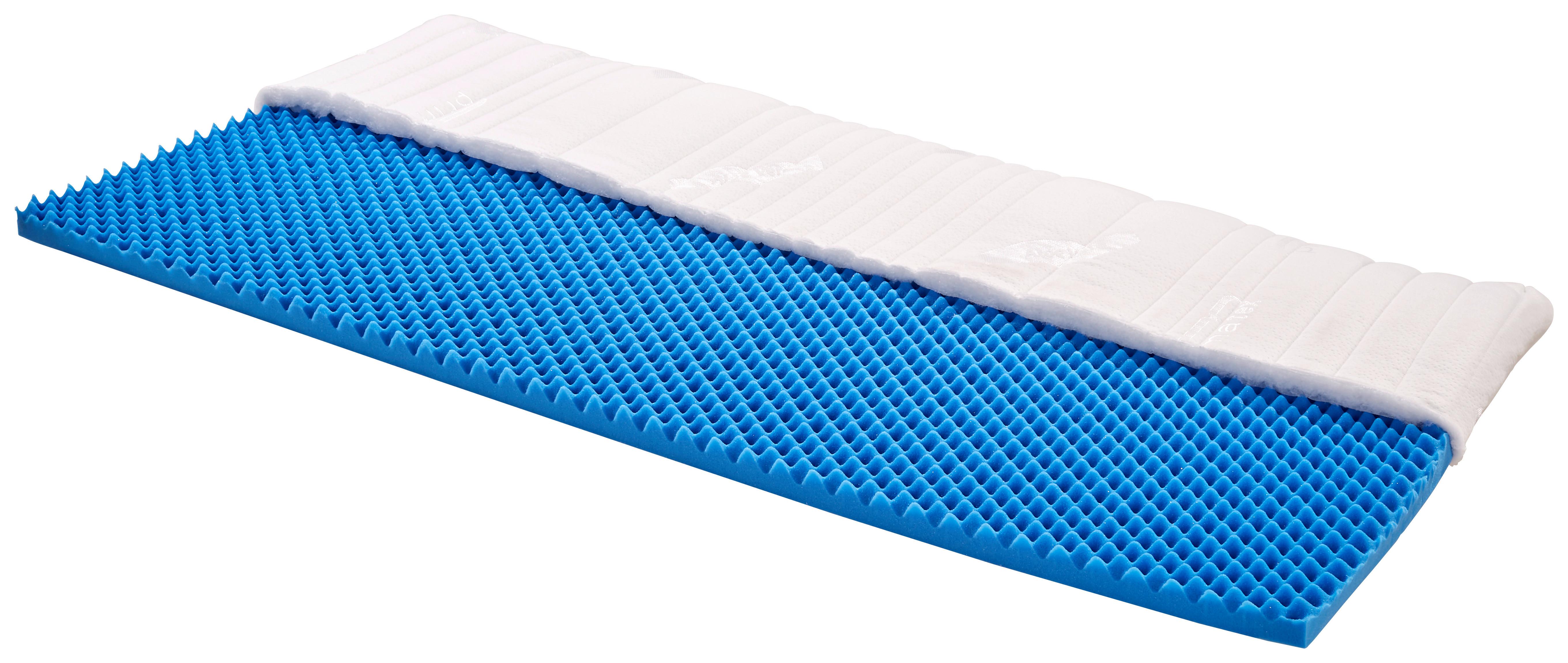 Topper Start 90x200cm H2 Polyetherschaumkern - Weiß, KONVENTIONELL, Textil (90/200cm) - Livetastic