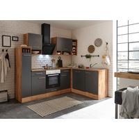 Eckküche Hilde Wildeiche - Wildeiche/Grau, Basics, Holzwerkstoff - Respekta