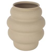 Váza JOLIE - béžová, kov (18,5/22cm) - Mömax