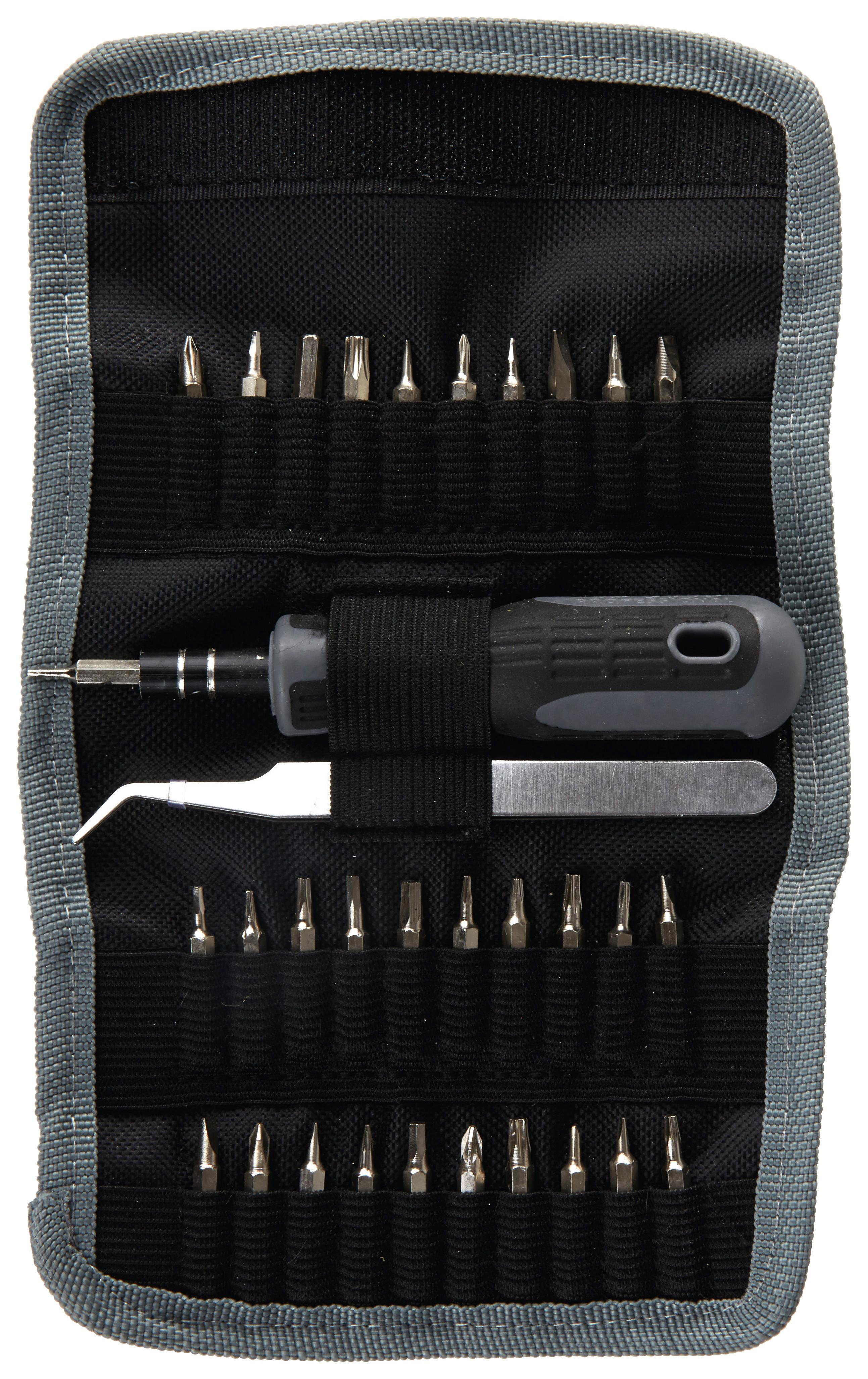 Bitset Mikrobitsatz 32-Tlg. Tasche Schnellwechsler - Silberfarben, KONVENTIONELL, Metall