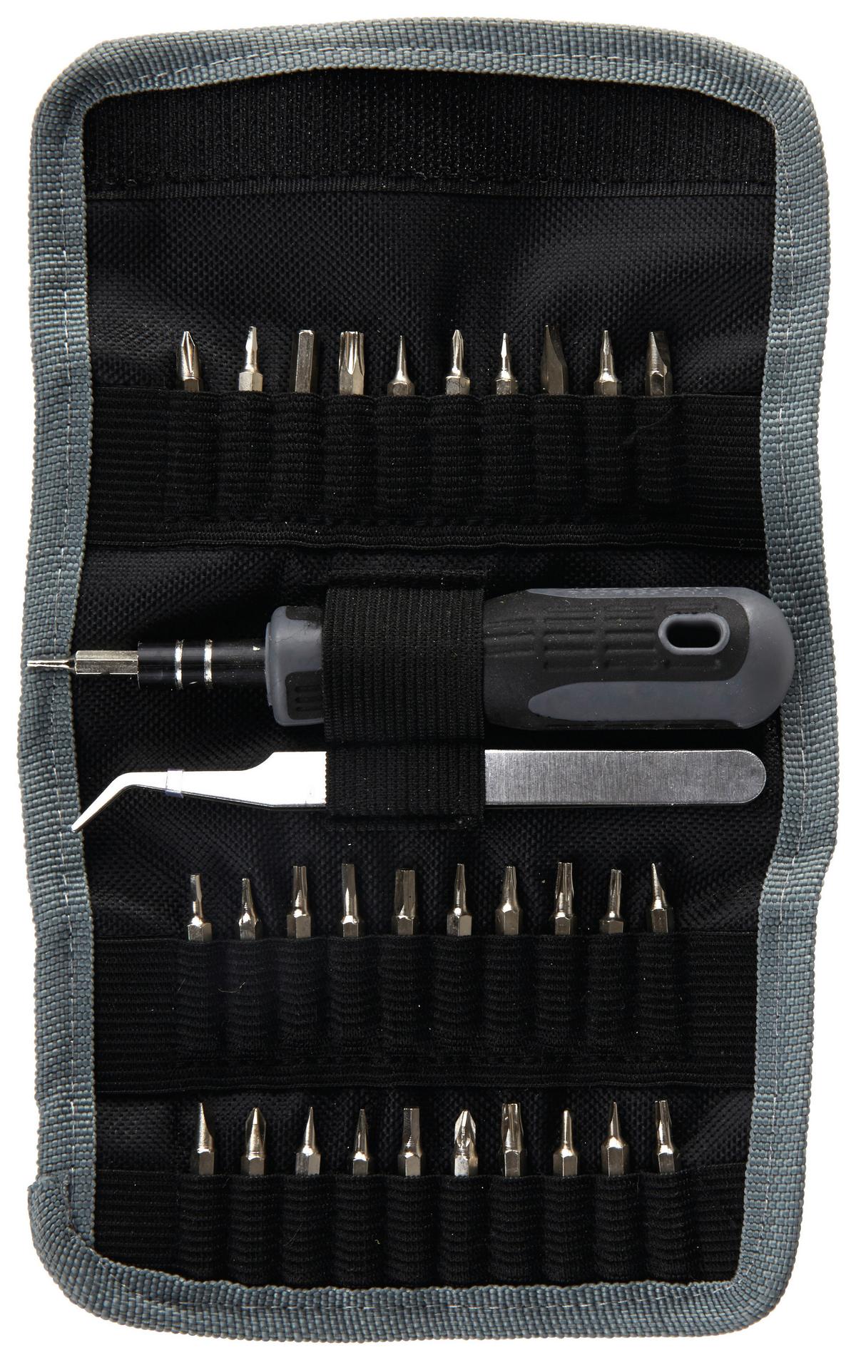 Bitset Mikrobitsatz 32-tlg. Tasche Schnellwechsler - Silberfarben, KONVENTIONELL, Metall
