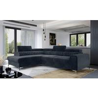 Ecksofa Laurence Beige S: 205x278 cm - Dunkelgrau/Silberfarben, Design, Textil (205/278cm) - MID.YOU