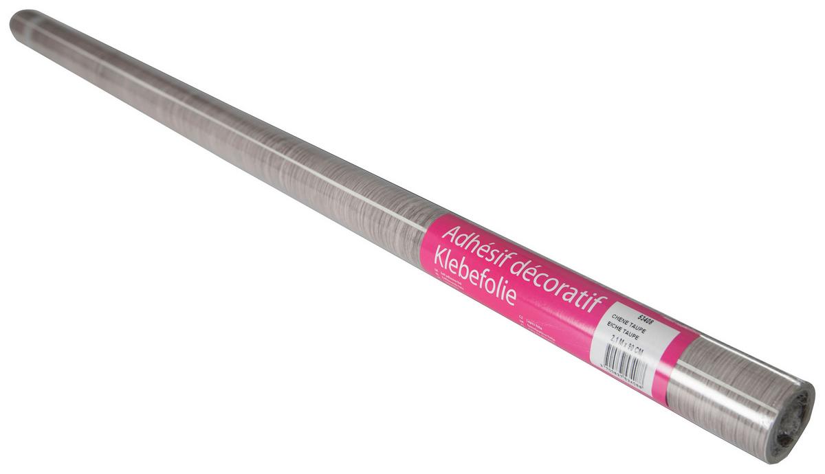 Klebefolie Eichenholz-Optik Taupe Basic-Line 90x210 cm - Taupe/Eichefarben, KONVENTIONELL, Kunststoff (90/210cm)