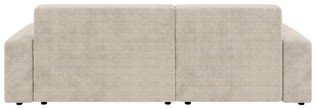 Ecksofa Wien, Creme S: 162x246 cm - Creme/Schwarz, MODERN, Textil (162/246cm) - Trendmanufaktur