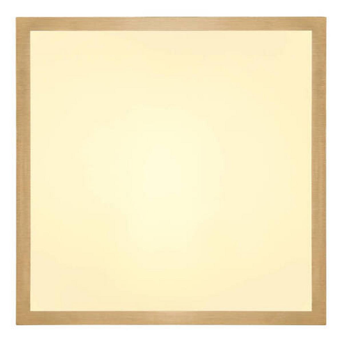 LED-Deckenleuchte 12382-15 - Messingfarben/Opal, KONVENTIONELL, Kunststoff/Metall (25/25/3cm) - Globo
