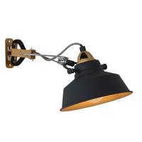 Wandleuchte Nové - Schwarz, Trend, Metall (36/14/18cm)