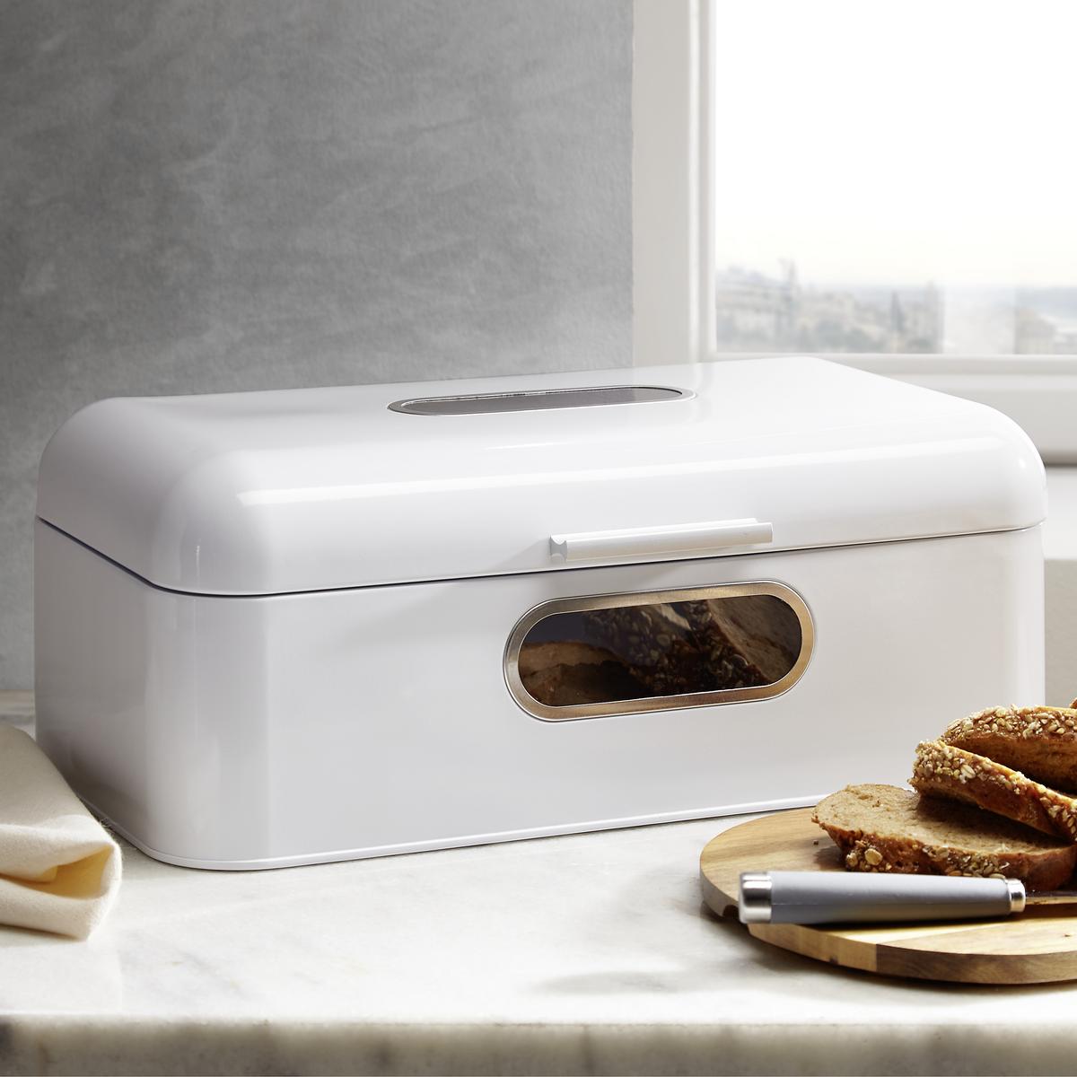 Brotbox Aus Metall Echtwerk Retro 42,5/23,8/17 Cm - Weiß, Trend, Metall (42,5/23,8/17cm) - Echtwerk