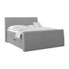 Boxspringbett Libra - Silberfarben/Schwarz, KONVENTIONELL, Textil (180/200cm)