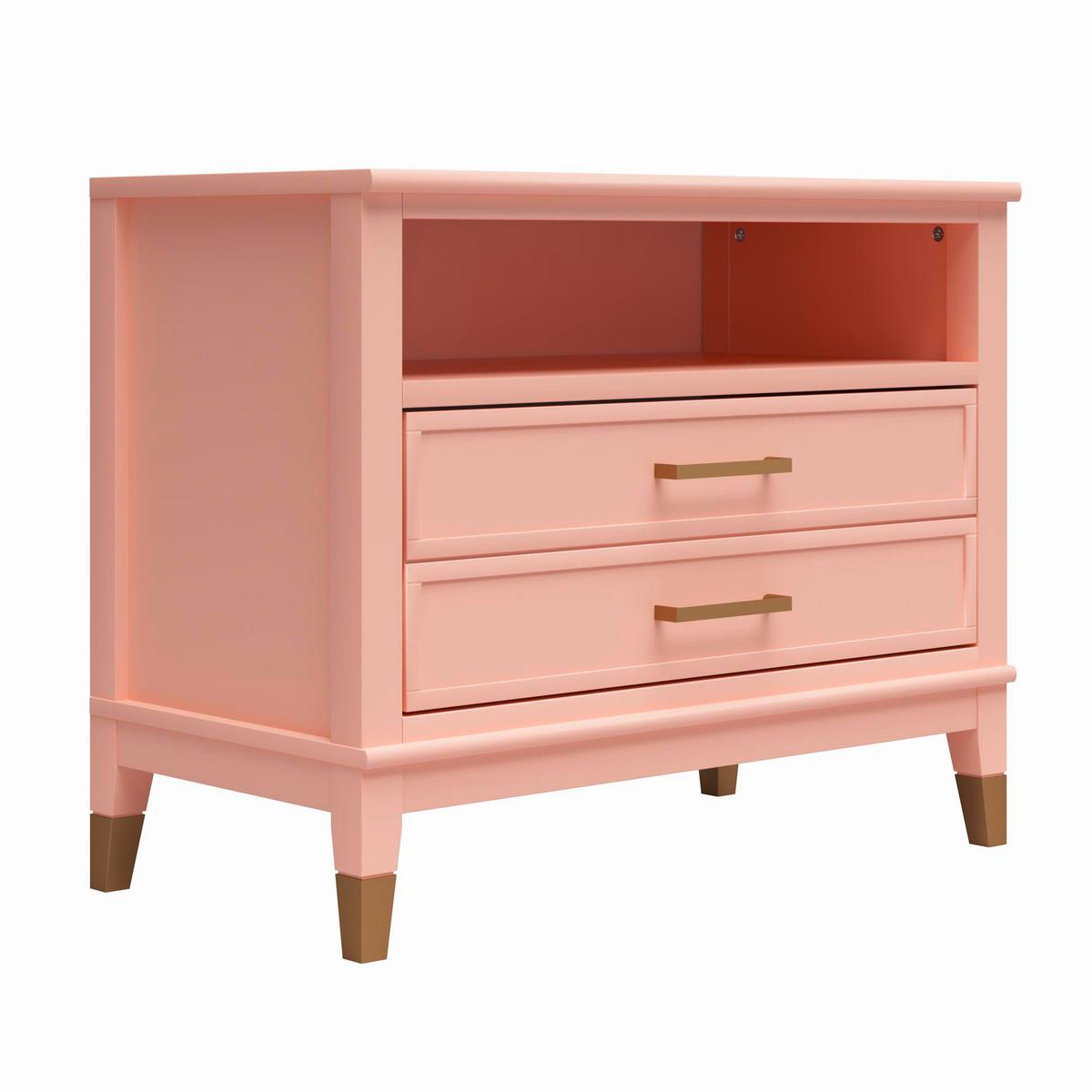 Nachttisch Westerleigh Hellrosa B: 76 Cm - Hellrosa, Design, Holzwerkstoff (76/61/40cm) - MID.YOU