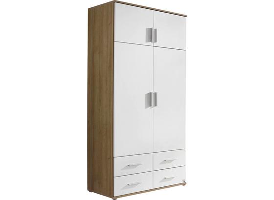 Drehtürenschrank Kemi 92 cm Eiche/ Weiß - Eichefarben/Weiß, MODERN, Holzwerkstoff (92/194/53cm) Drehtürenschrank Kemi 92 cm Eiche/ Weiß - Eichefarben/Weiß, MODERN, Holzwerkstoff (92/194/53cm)