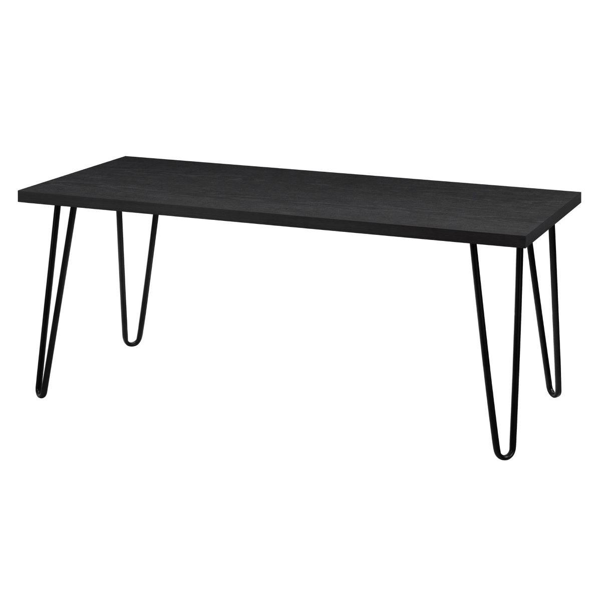 Couchtisch Owen Schwarz 46 cm - Schwarz, Design, Holzwerkstoff/Metall (106/46/50cm) - MID.YOU