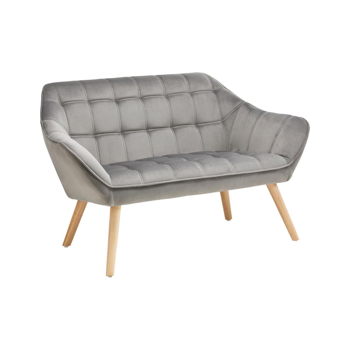 Pohovka MONIQUE tmavě šedá - tmavě šedá, Moderní, dřevo/textil (127/76/74,5cm) - Modern Living
