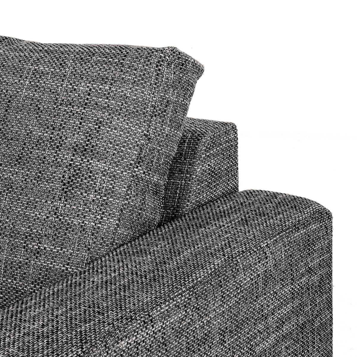 Ecksofa Grenwood Dunkelgrau S: 200x144 cm - Chromfarben/Dunkelgrau, Design, Textil (200/144cm) - MID.YOU