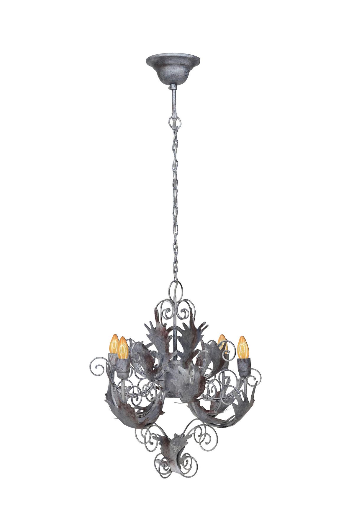 Hängeleuchte Fly Through Silber I - Silberfarben, Trend, Metall (67/61/61cm) - Kayoom