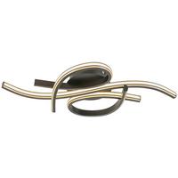 Led-deckenleuchte Kalista - Schwarz, MODERN, Kunststoff/Metall (52/25/8,6cm) - Luca Bessoni