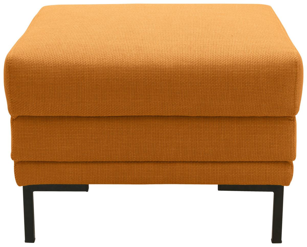 Hocker Looks Vii - Schwarz/Orange, Design, Textil (55/45/55cm) - LOOKS by W.Joop