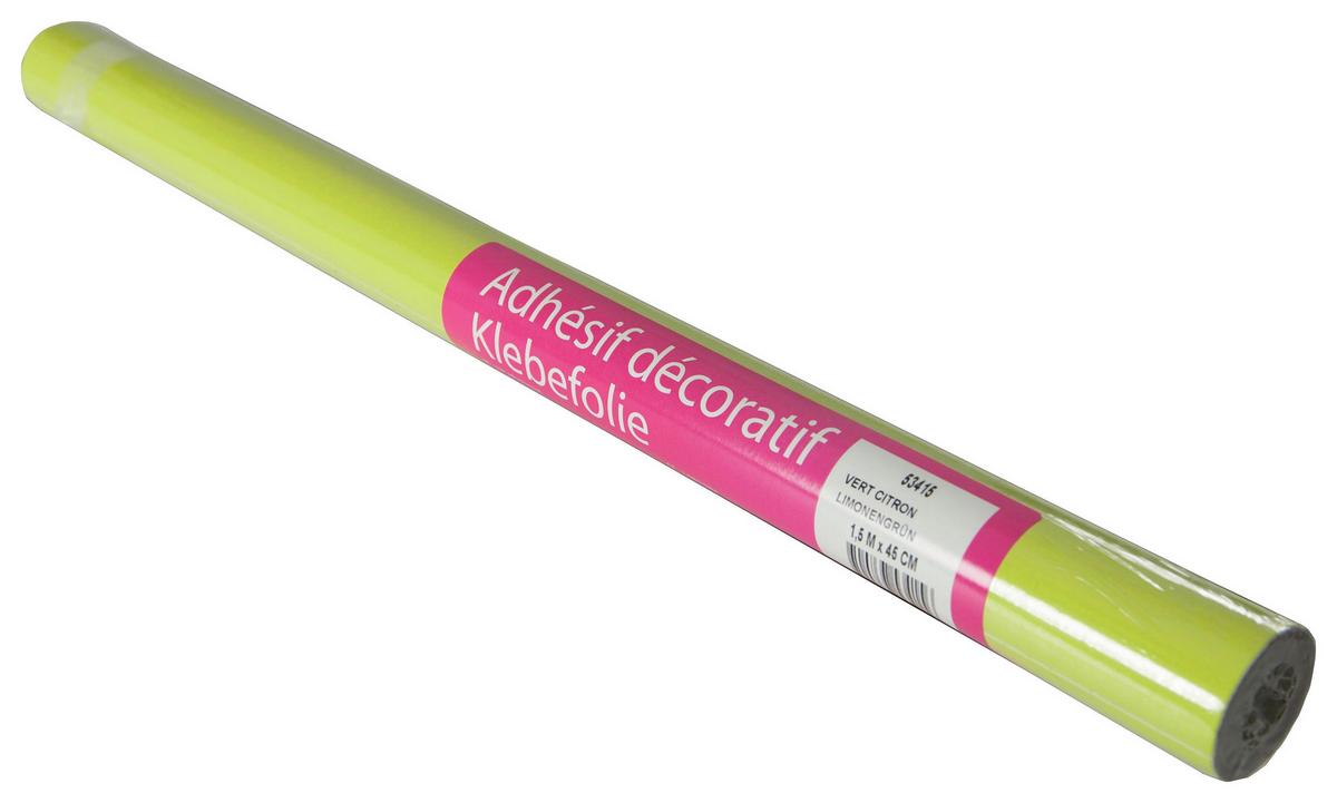 Klebefolie Uni Grün Basic-Line 45x150 cm - Grün, KONVENTIONELL, Kunststoff (45/150cm)