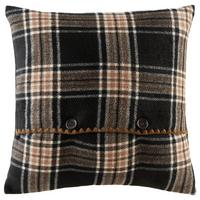 Zierkissen Mary 45x45 cm Polyester Schwarz mit Zipp - Schwarz, ROMANTIK / LANDHAUS, Textil (45/45cm) - James Wood