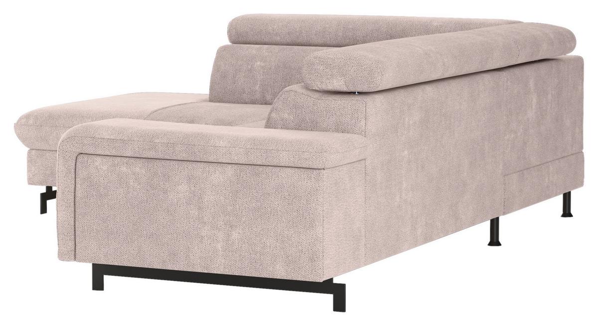 Ecksofa mit Bettkasten Emma Creme 215x262 cm - Blau/Creme, Textil (215/262cm) - MID.YOU